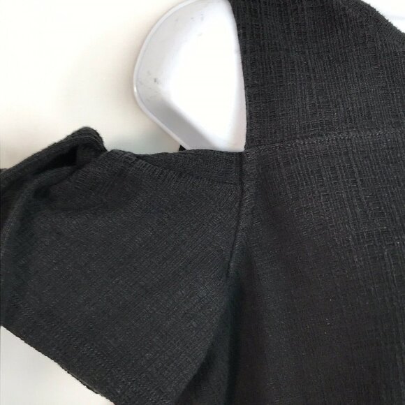Madewell Skylar Cold-Shoulder Black Top Size Small - Picture 4 of 6